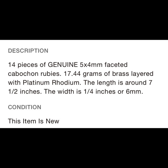 ❤️ Ruby Bracelet ❤️ - Picture 3 of 5